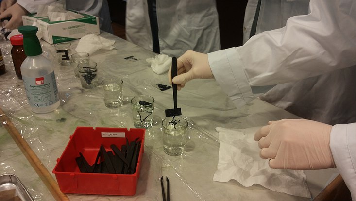 Kittel im Biochemie-Labor