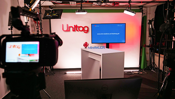 Das Studio des MIN-Dekanats in Altona beim Unitag 2022.